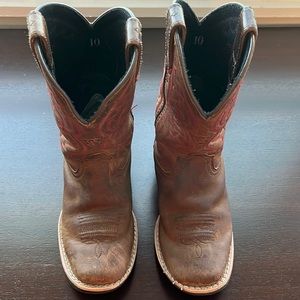 Little Girls Ariat Cowboy Boots Size 10
